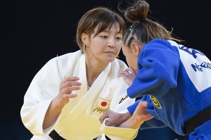 柔道女子48キロ級の角田が決勝進出を決めた。(C) Getty Images