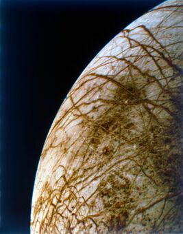 ボイジャー2号が撮影したエウロパの［筋］　 photo by NASA/JPL via gettyimages