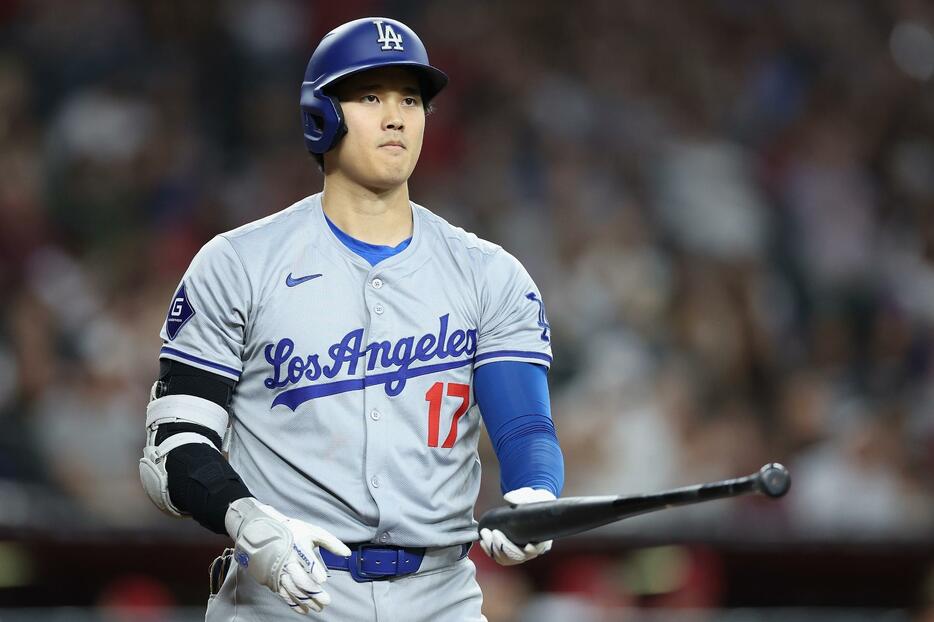 大谷は1安打1盗塁で7回は代打が送られた(C)Getty Images