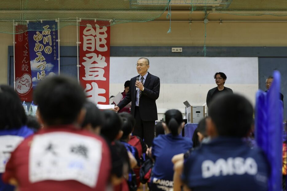 写真：石川県卓球連盟理事長・稲垣裕氏/撮影：ラリーズ編集部