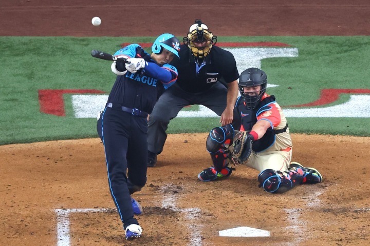 3回の第2打席に3ラン本塁打を放った大谷。(C)Getty Images