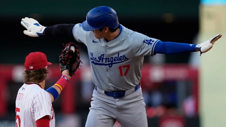 今季22個目の盗塁をマークしたドジャースの大谷翔平（MLB Advanced Media）