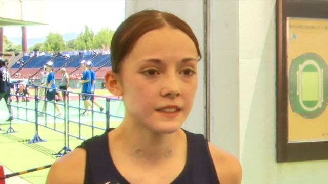 1500ｍ予選で組トップになったドルーリー朱瑛里選手