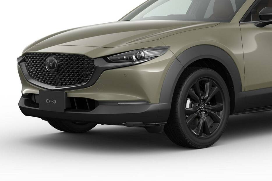 CX-30は、機内持ち込みサイズのスーツケースが4つ収納可能な約430Lの荷室容量を確保する。