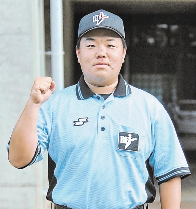 正確なジャッジで都市対抗野球大会を支えたいと語る柴田さん