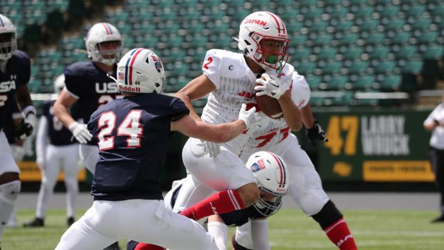 U20米国代表に歴史的勝利の(白)U20日本代表（写真:日本アメリカンフットボール協会）