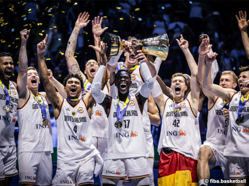 FIBAワールドカップ2023で優勝したドイツ代表［写真］＝fiba.basketball