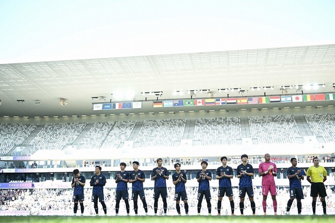 パラグアイ戦の会場には多くの日本サポも駆けつけた。写真：金子拓弥 (サッカーダイジェスト写真部／JMPA代表撮影)