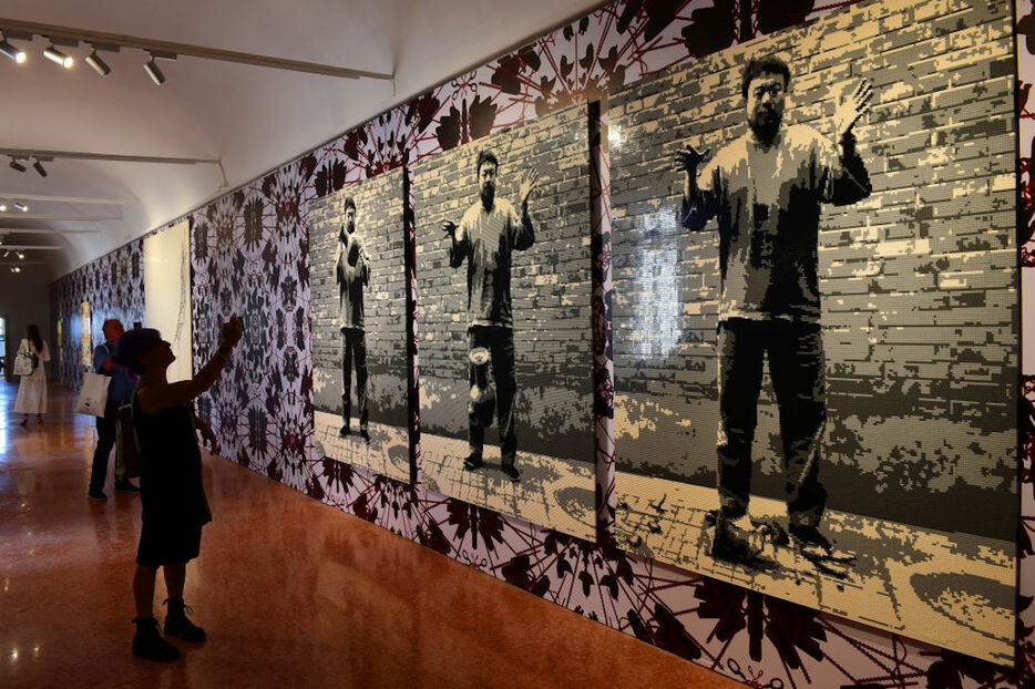 Ai Weiwei "Human Comedy, Memento Mori" Exhibition Preview（Photo by Roberto Serra/Getty Images）