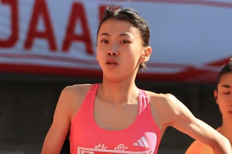 女子800mで日本新記録を樹立した久保凛（東大阪大敬愛高2大阪）。写真は日本選手権