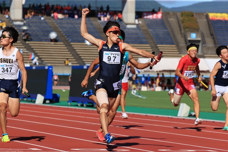 24年インターハイ男子4×100mRで北海道勢として初優勝を飾った北海道栄のアンカー・小澤斗維