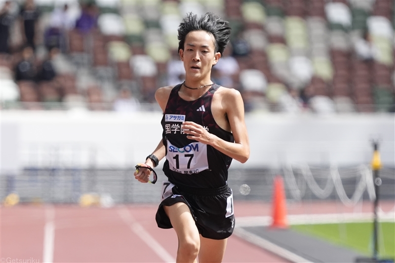 関東インカレ男子2部ハーフマラソンで3位の高山豪起（國學院大）