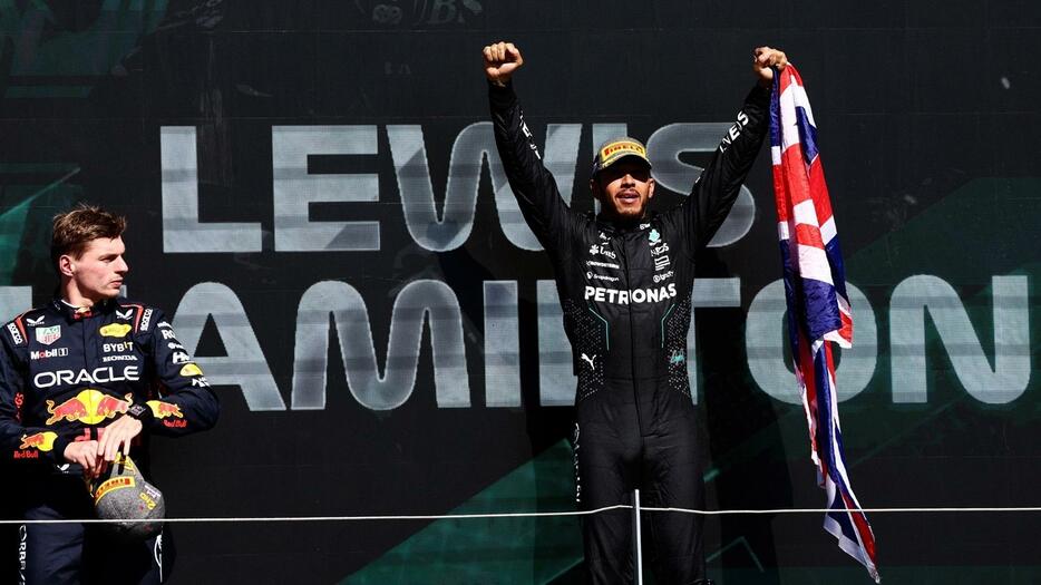 ハミルトンが2021年のサウジアラビアGP以来、3年ぶりにF1優勝を果たした/Getty Images