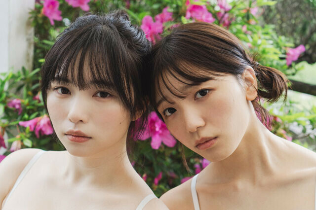 月刊PAMの宇都宮未来（左）と船井美玖（右）