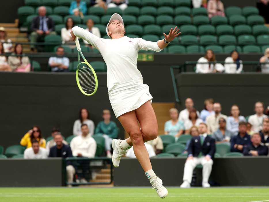 「ウインブルドン」（イギリス・ロンドン）で準々決勝に進出したバーボラ・クレイチコバ（チェコ）（Getty Images）