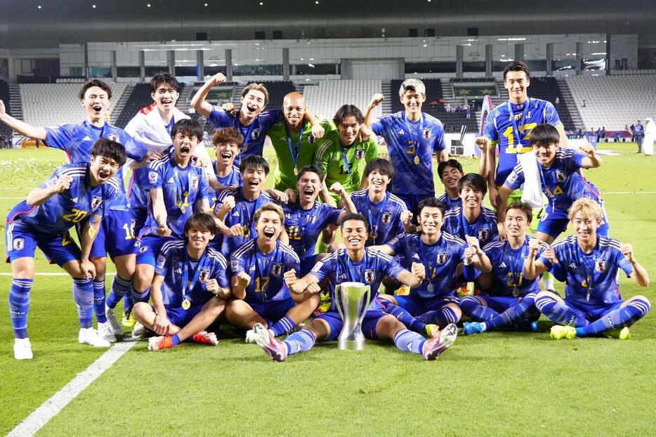 AFC　U23アジアカップで優勝し、日本はアジア王者としてパリオリンピックに臨む（写真◎Getty Images)