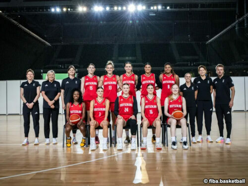 パリ五輪バスケ女子ドイツ代表［写真］＝fiba.basketball