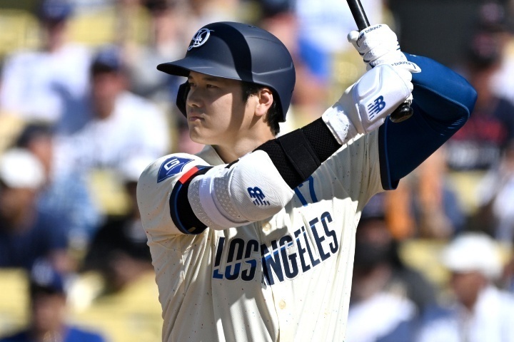 「１番・DH」で先発出場した大谷は６回に同点のきっかけとなる二塁打を放った。(C) Getty Images