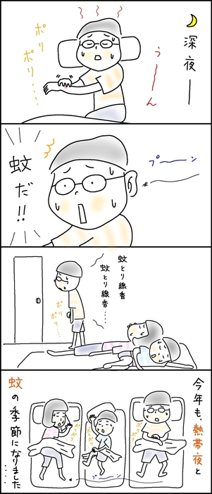 夏の夜の悩ましいひととき