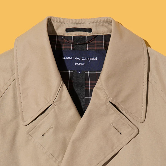 COMME des GARÇONS HOMME｜Yarn-dyed Cotton Gabardine Coat