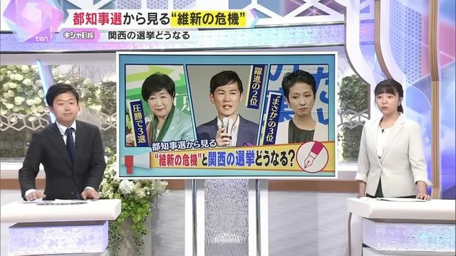 都知事選の結果が、関西に影響を及ぼす？