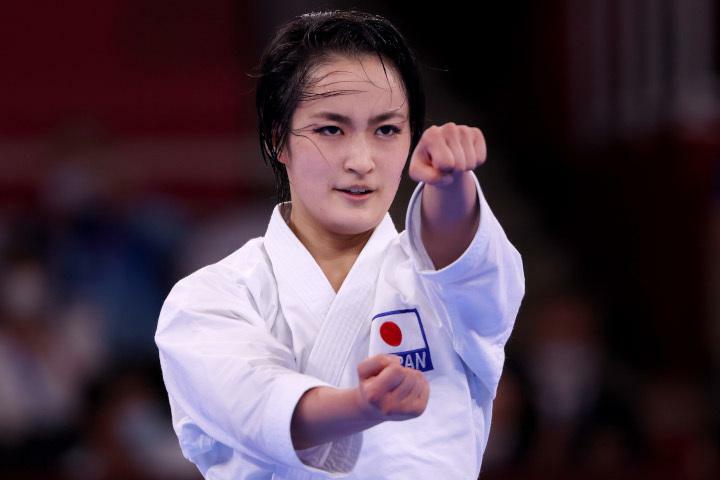 清水さんは東京五輪で空手・女子形で銀メダルを獲得した(C)Getty Images