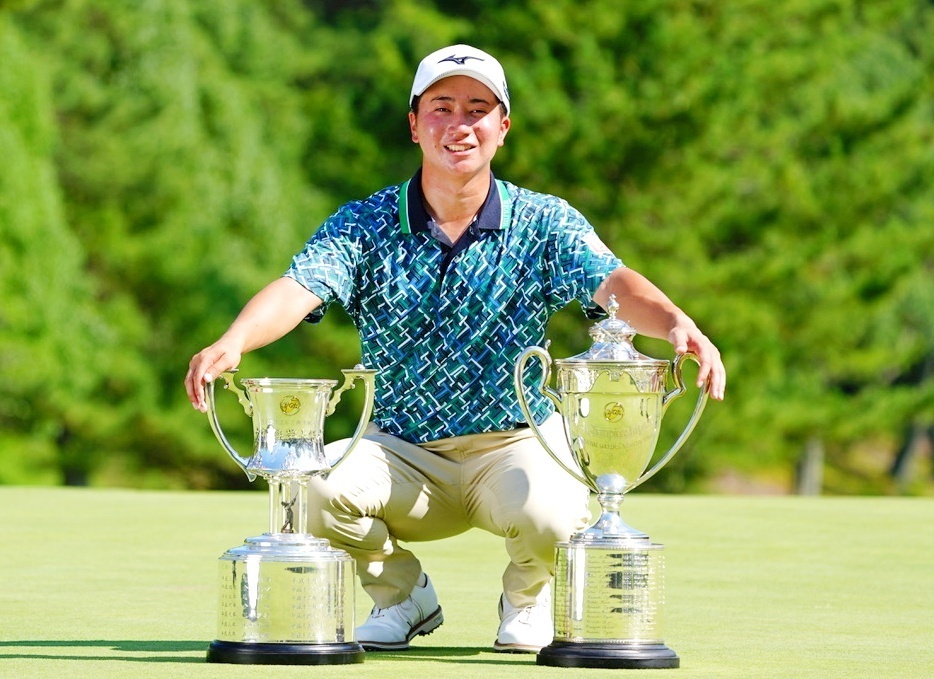 プロ初優勝が初のメジャー制覇となった杉浦悠太（撮影/岡沢裕行）