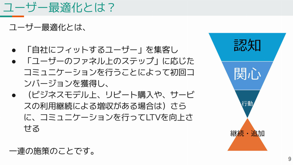 ユーザー最適化とは