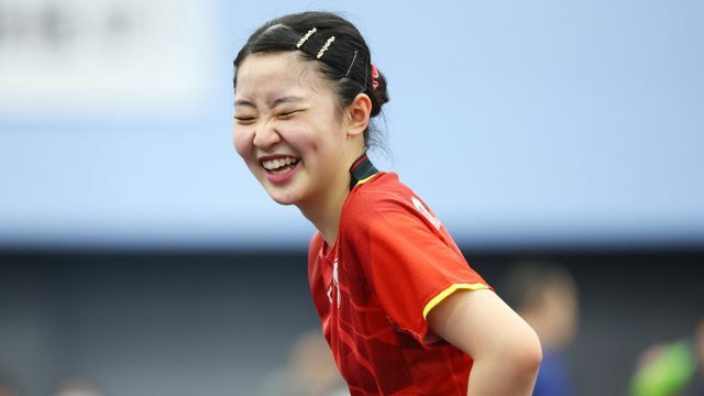 五輪初出場の卓球日本代表の張本美和選手(写真：長田洋平/アフロスポーツ)