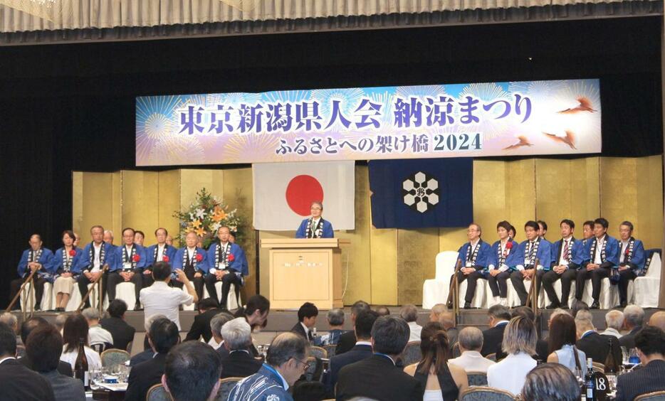 東京新潟県人会の納涼まつり=7月15日、東京都文京区