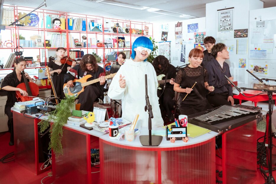 yama、『tiny desk concerts JAPAN』出演時の場面写真