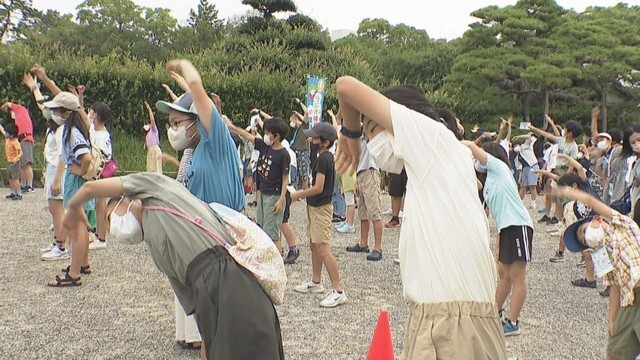 ラジオ体操in栗林公園（2022年の様子）