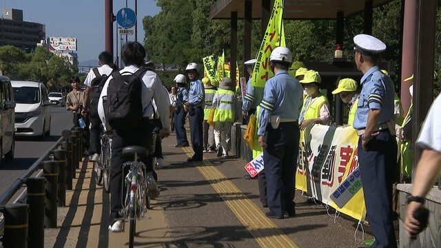 交通安全キャンペーン　高松市栗林町