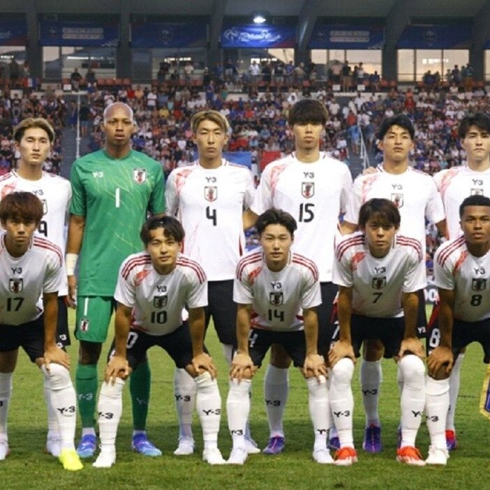 フランス代表との強化試合に臨むパリ五輪サッカー日本代表