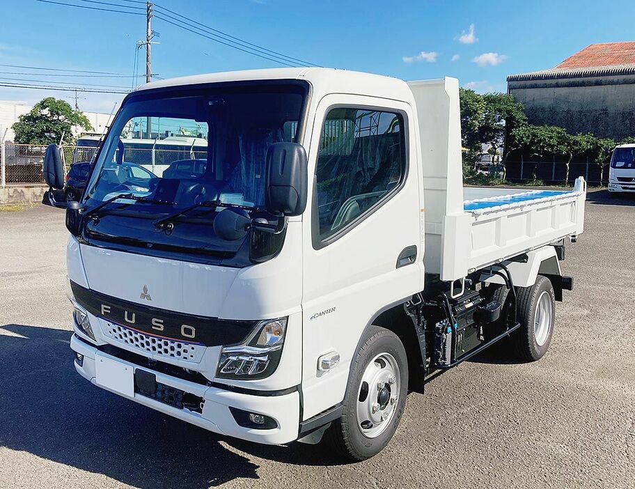 小型電気トラック（ＥＶトラック）「ｅキャンター」のダンプ車