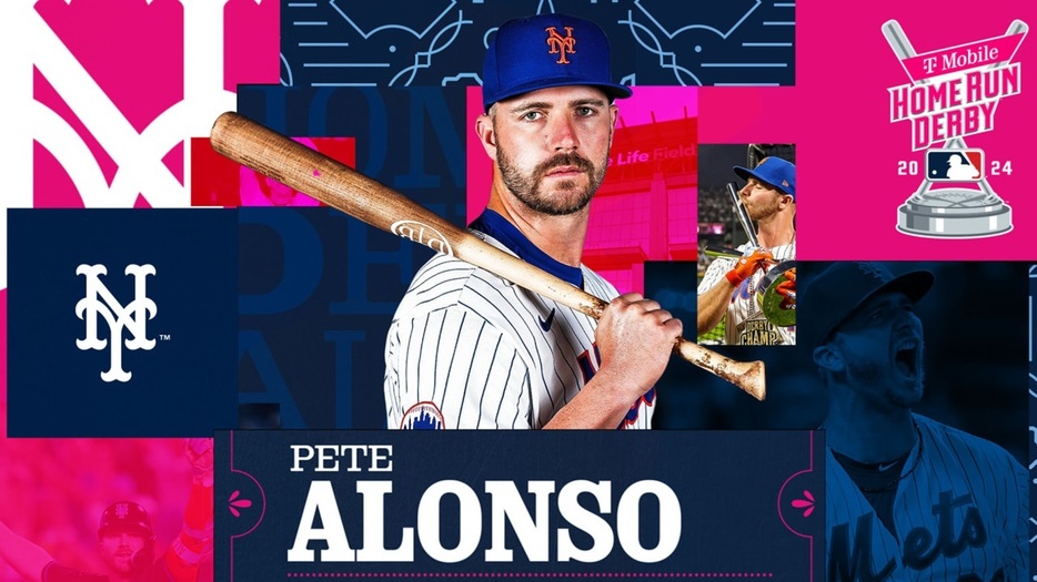 5大会連続のHRダービー出場となるメッツのピート・アロンソ（MLB Advanced Media）