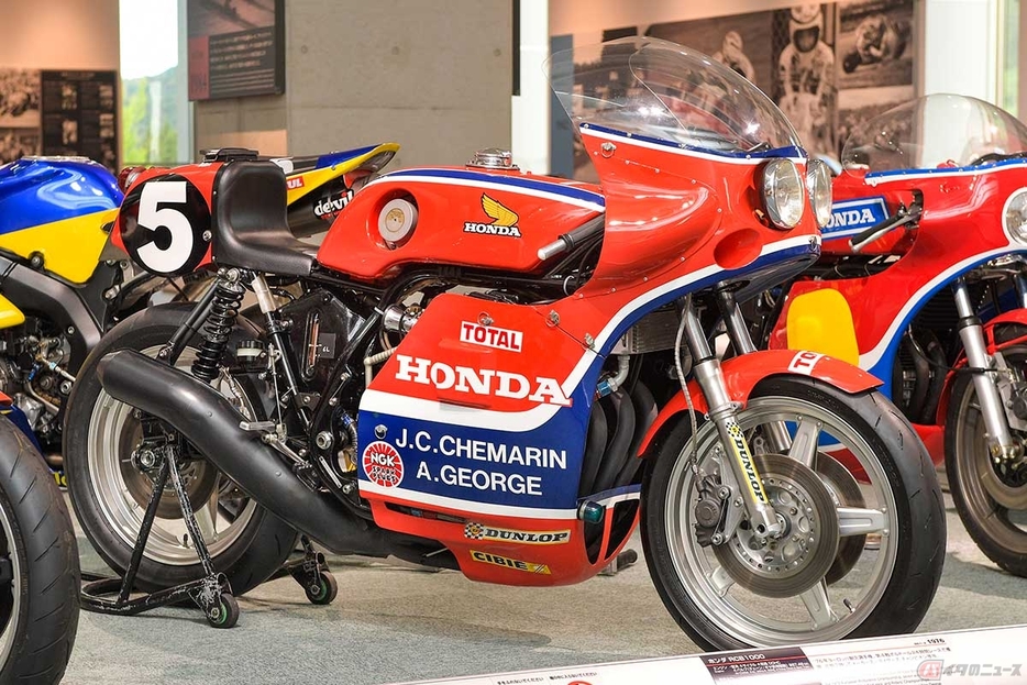 ヨーロッパ耐久レース選手権で、1976年から無敗のまま3年連続タイトルを獲得したホンダ「RCB1000」（1976年型）