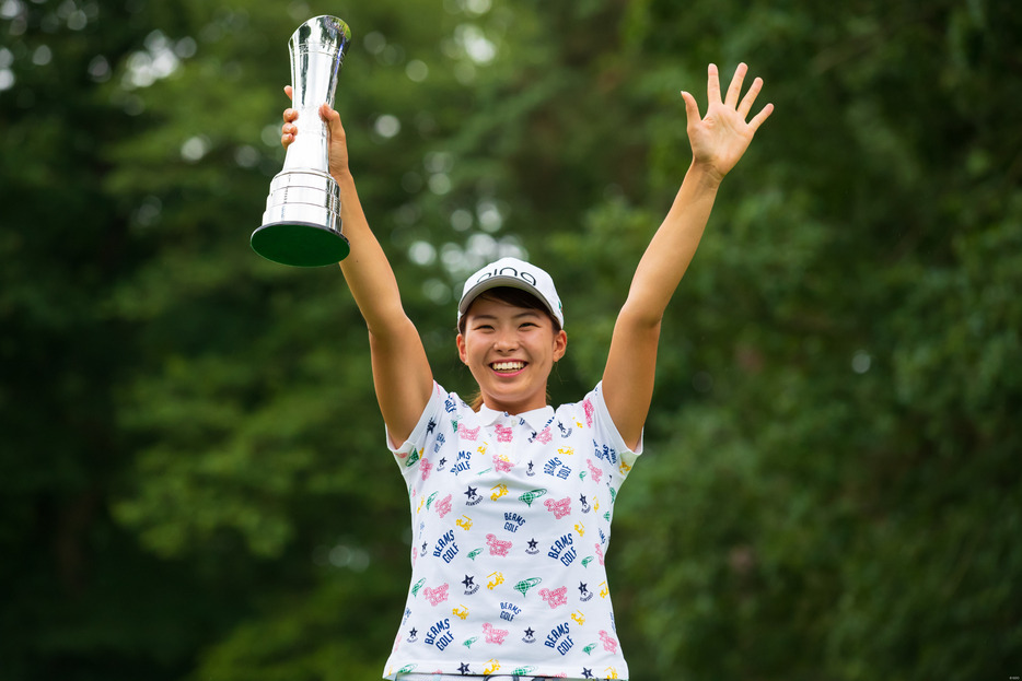 笑顔で世界を魅了した渋野日向子（写真は2019年AIG全英女子オープン）