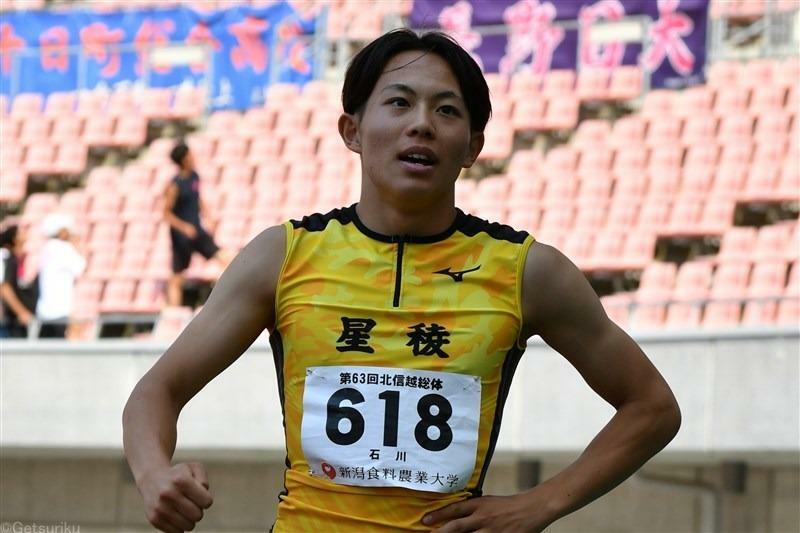 男子100mで高1初の10秒2台をマークした清水空跳（星稜高1石川）