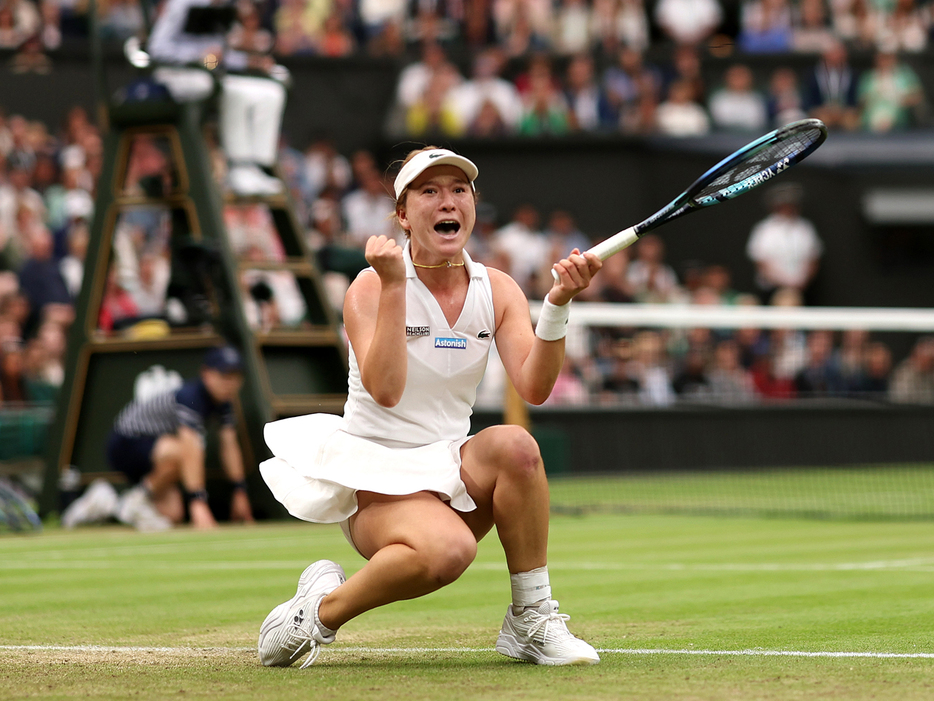 「ウインブルドン」（イギリス・ロンドン）で準々決勝に進出したルル・スン（ニュージーランド）（Getty Images）