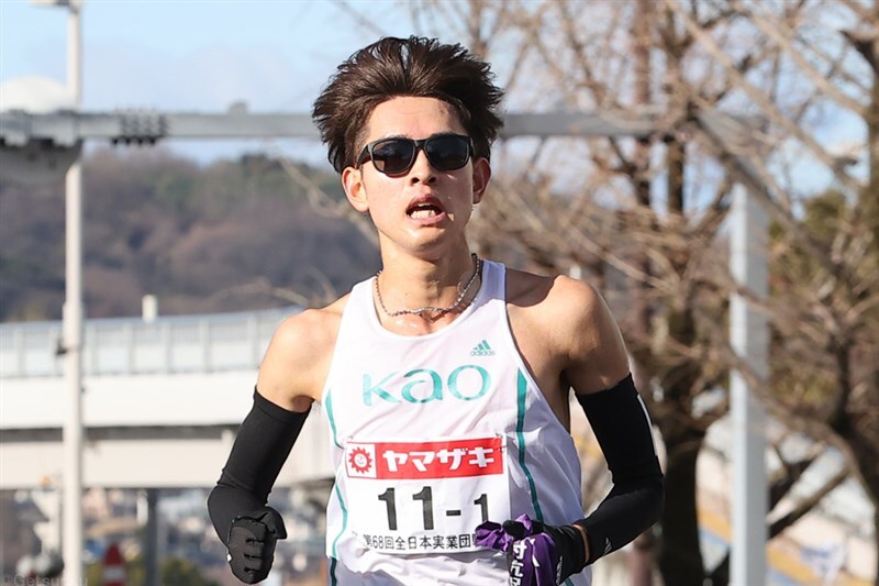 ホクレンDC北見男子3000mで優勝した松岡竜矢（写真は24年全日本実業団駅伝）