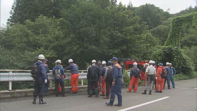 渓流釣りで不明の3人　天候悪化で捜索打ち切り