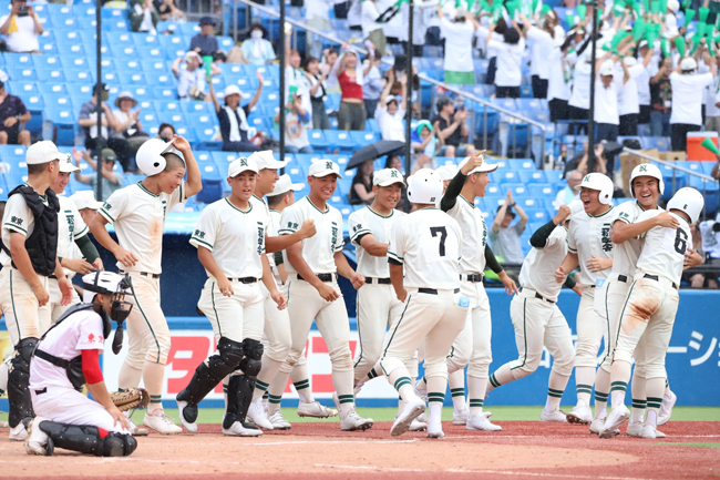 二松学舎大附ナイン　※写真は過去の取材より