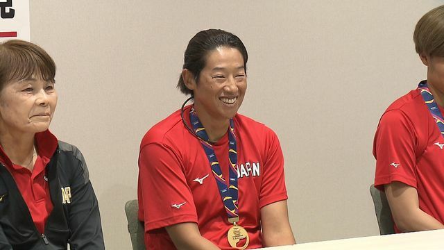 大会MVPの上野由岐子投手