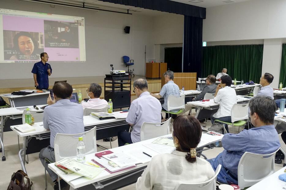 朝鮮人強制動員など各地の事例が報告された強制動員真相究明ネットワークの集会＝27日午後、東京都文京区