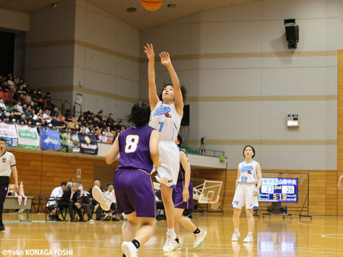 インサイドの要となる内田理香 [写真]＝小永吉陽子