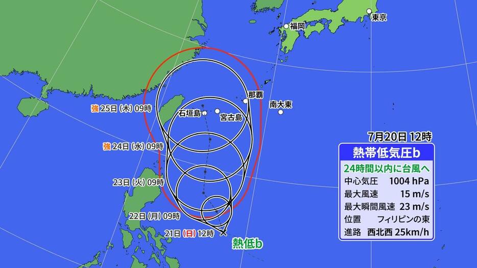 熱帯低気圧情報(熱帯低気圧b)