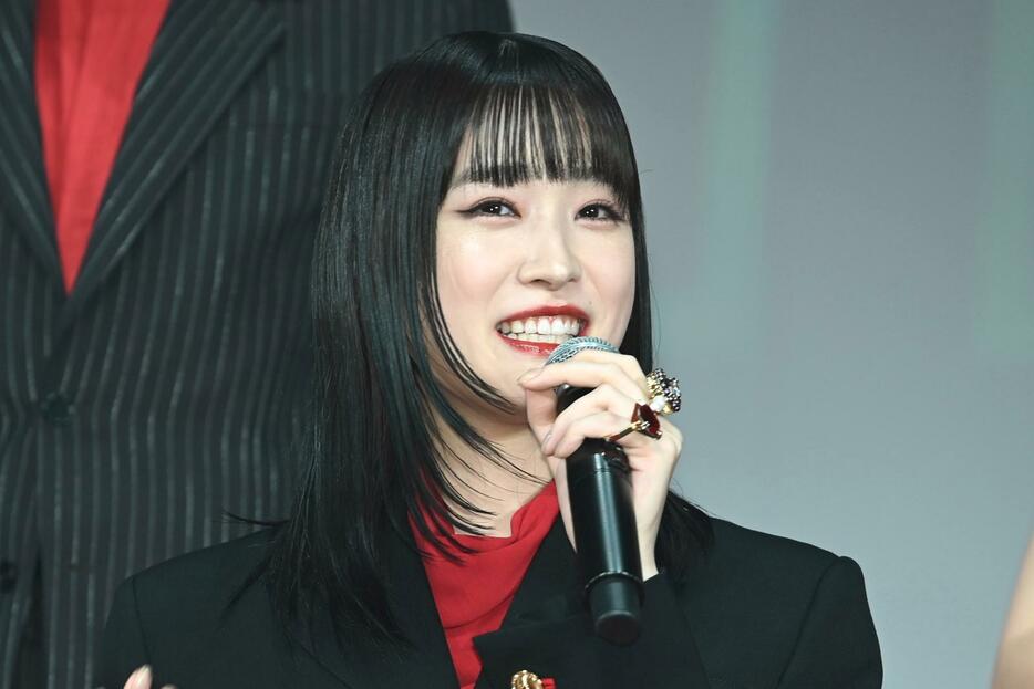 映画「赤羽骨子のボディガード」の完成披露試写会「赤羽骨子FES.」に出席した高橋ひかるさん