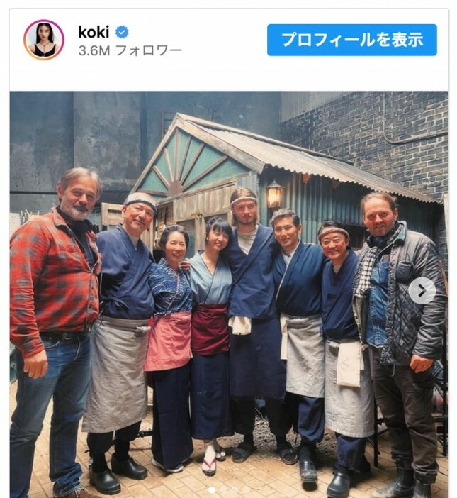 Koki,海外デビュー作となる映画『Touch』のアメリカ公開を報告　※「Koki，」インスタグラム