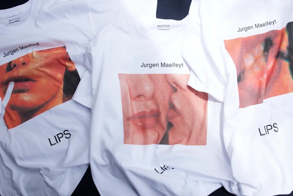 LIPS for BIOTOP Photo T-shirts ￥12,100 サイズ：M、L、XL カラー：ホワイト、ブラック